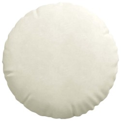 Coussins de siège 2 pcs Crème Ø50 x 19 cm Velours 552977552977