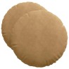 Coussins de siège 2 pcs Marron Ø50 x 19 cm Velours 552978552978