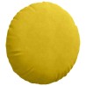 Coussins de siège 2 pcs Jaune Ø50 x 19 cm Velours 552979552979