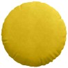 Coussins de siège 2 pcs Jaune Ø50 x 19 cm Velours 552979552979