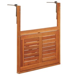 Table suspendue de balcon 64,5x44x80 cm Bois d'acacia massif 552986552986