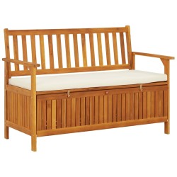 Banc de rangement de jardin Bois d'acacia solide 120x63x84 cm 552988552988