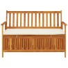 Banc de rangement de jardin Bois d'acacia solide 120x63x84 cm 552988552988