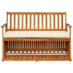 Banc de rangement de jardin Bois d'acacia solide 120x63x84 cm 552988552988