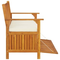 Banc de rangement de jardin Bois d'acacia solide 120x63x84 cm 552988552988