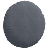 Coussins de siège 2 pcs Gris foncé Ø 40 x 13 cm Velours 552989552989