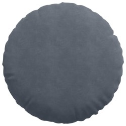 Coussins de siège 2 pcs Gris foncé Ø 40 x 13 cm Velours 552989552989