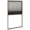 Moustiquaire plissée pour fenêtre Aluminium Marron 80x160 cm 552990552990