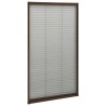 Moustiquaire plissée pour fenêtre Aluminium Marron 80x160 cm 552990552990