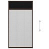 Moustiquaire plissée pour fenêtre Aluminium Marron 80x160 cm 552990552990