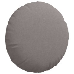 Coussins de siège 2 pcs Taupe Ø60 x 21 cm tissu 552992552992