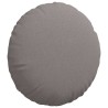 Coussins de siège 2 pcs Taupe Ø60 x 21 cm tissu 552992552992