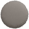 Coussins de siège 2 pcs Taupe Ø60 x 21 cm tissu 552992552992