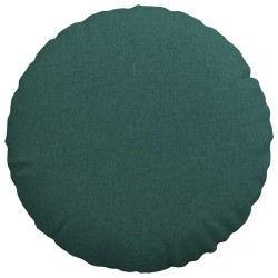 Coussins de siège 2 pcs Vert foncé Ø60 x 21 cm tissu 552993552993