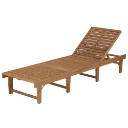 Chaise longue pliable Bois d'acacia solide 552996552996