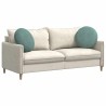 Coussins de siège 2 pcs Vert Mer Ø50 x 19 cm Velours 552997552997
