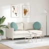 Coussins de siège 2 pcs Vert Mer Ø50 x 19 cm Velours 552997552997