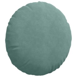 Coussins de siège 2 pcs Vert Mer Ø50 x 19 cm Velours 552997552997