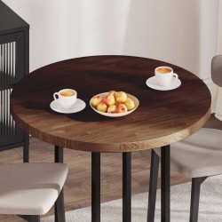 Plateau de table Marron foncé Ø 90 x 4 cm Bois de chêne massif 552998552998