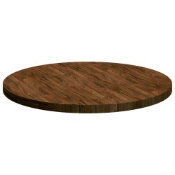 Plateau de table Marron foncé Ø 90 x 4 cm Bois de chêne massif 552998552998