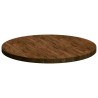 Plateau de table Marron foncé Ø 90 x 4 cm Bois de chêne massif 552998552998