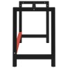 Cadre de banc de travail Métal 120x57x79 cm Noir et rouge 553000553000