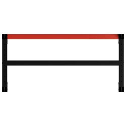 Cadre de banc de travail Métal 120x57x79 cm Noir et rouge 553000553000