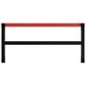 Cadre de banc de travail Métal 120x57x79 cm Noir et rouge 553000553000