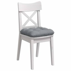 Coussins de siège 4 pcs Gris clair 40 x 40 x 12 cm tissu 553001553001