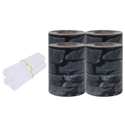 Écrans d'intimité de jardin 4 pcs PVC 35x0,19 m Gris 553002553002