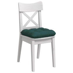 Coussins de siège 4 pcs Vert foncé 40 x 40 x 12 cm tissu 553003553003