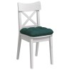 Coussins de siège 4 pcs Vert foncé 40 x 40 x 12 cm tissu 553003553003