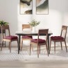 Coussins de siège 4 pcs Bordeaux 40 x 40 x 12 cm tissu 553005553005