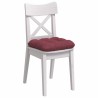 Coussins de siège 4 pcs Bordeaux 40 x 40 x 12 cm tissu 553005553005