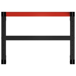 Cadre de banc de travail Métal 80x57x79 cm Noir et rouge 553009553009