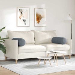 Coussins d'accent 2 pcs Gris foncé Ø 25 x 70 cm 553014553014