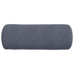 Coussins d'accent 2 pcs Gris foncé Ø 25 x 70 cm 553014553014