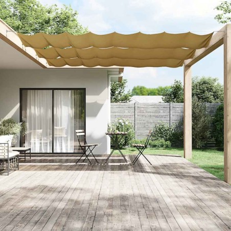 Auvent vertical Beige 100x1000 cm Tissu oxford 553015553015
