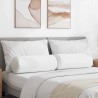 Coussins d'accent 2 pcs Blanc Ø 25 x 70 cm tissu 553016553016