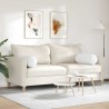Coussins d'accent 2 pcs Blanc Ø 25 x 70 cm tissu 553016553016