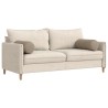 Coussins d'accent 2 pcs Taupe Ø 25 x 70 cm Tissu en microfibre 553017553017