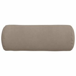 Coussins d'accent 2 pcs Taupe Ø 25 x 70 cm Tissu en microfibre 553017553017
