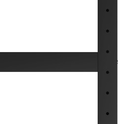Cadre de banc de travail Métal 150x57x79 cm Noir et rouge 553023553023