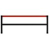 Cadre de banc de travail Métal 150x57x79 cm Noir et rouge 553023553023