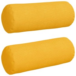 Coussins d'accent 2 pcs Jaune clair Ø 25 x 70 cm 553024553024