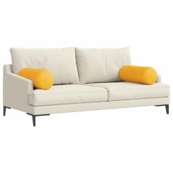Coussins d'accent 2 pcs Jaune clair Ø 25 x 70 cm 553024553024