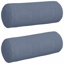 Coussins d'accent 2 pcs Bleu Ø 25 x 70 cm 553025553025