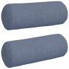 Coussins d'accent 2 pcs Bleu Ø 25 x 70 cm 553025553025