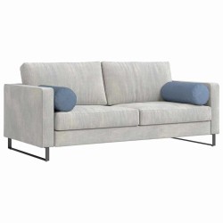 Coussins d'accent 2 pcs Bleu Ø 25 x 70 cm 553025553025