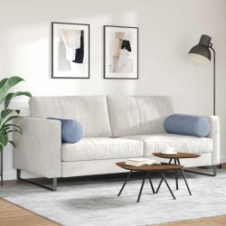 Coussins d'accent 2 pcs Bleu Ø 25 x 70 cm 553025553025